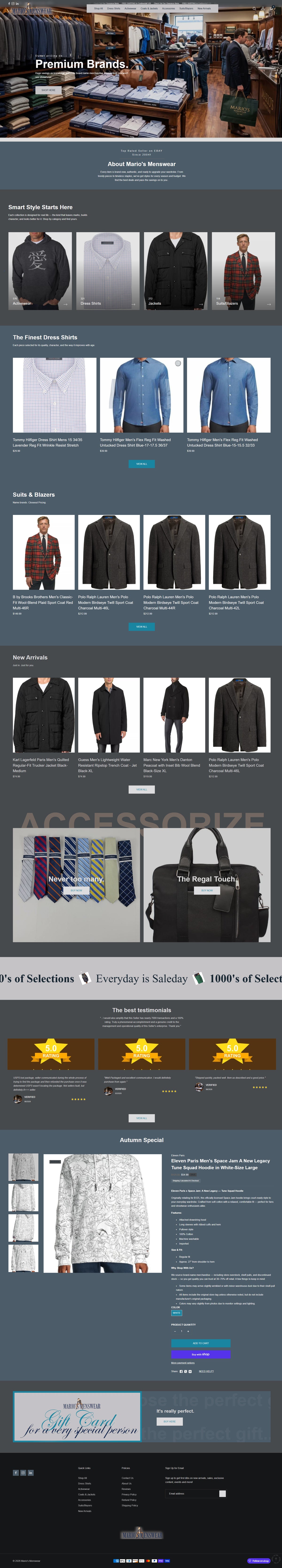 Marios Menswear